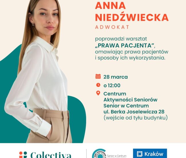 Bezpłatne warsztaty dla seniorów - Prawa Pacjenta