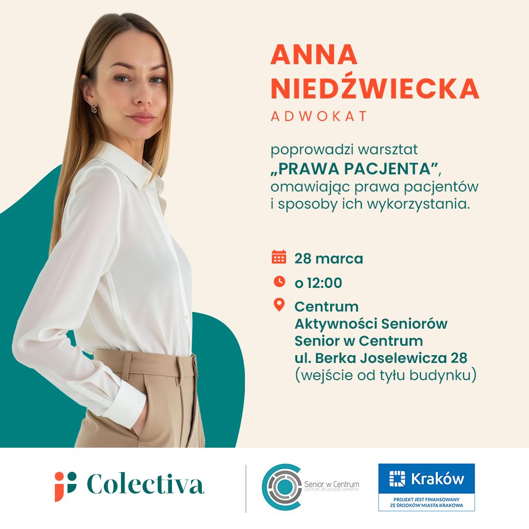 Bezpłatne warsztaty dla seniorów - Prawa Pacjenta